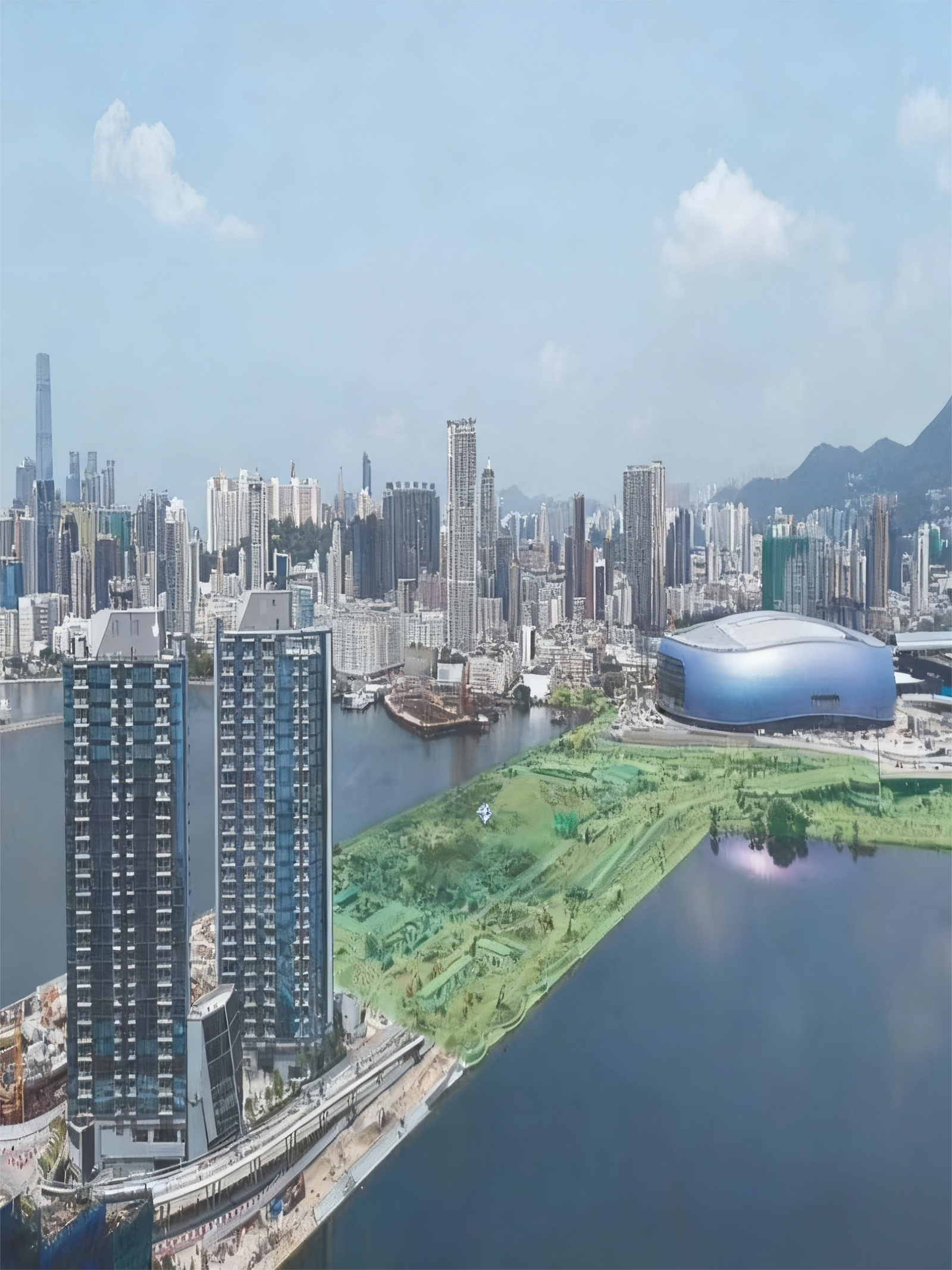 維港雙鑽 樓巴接駁港鐵啟德站 交通便利